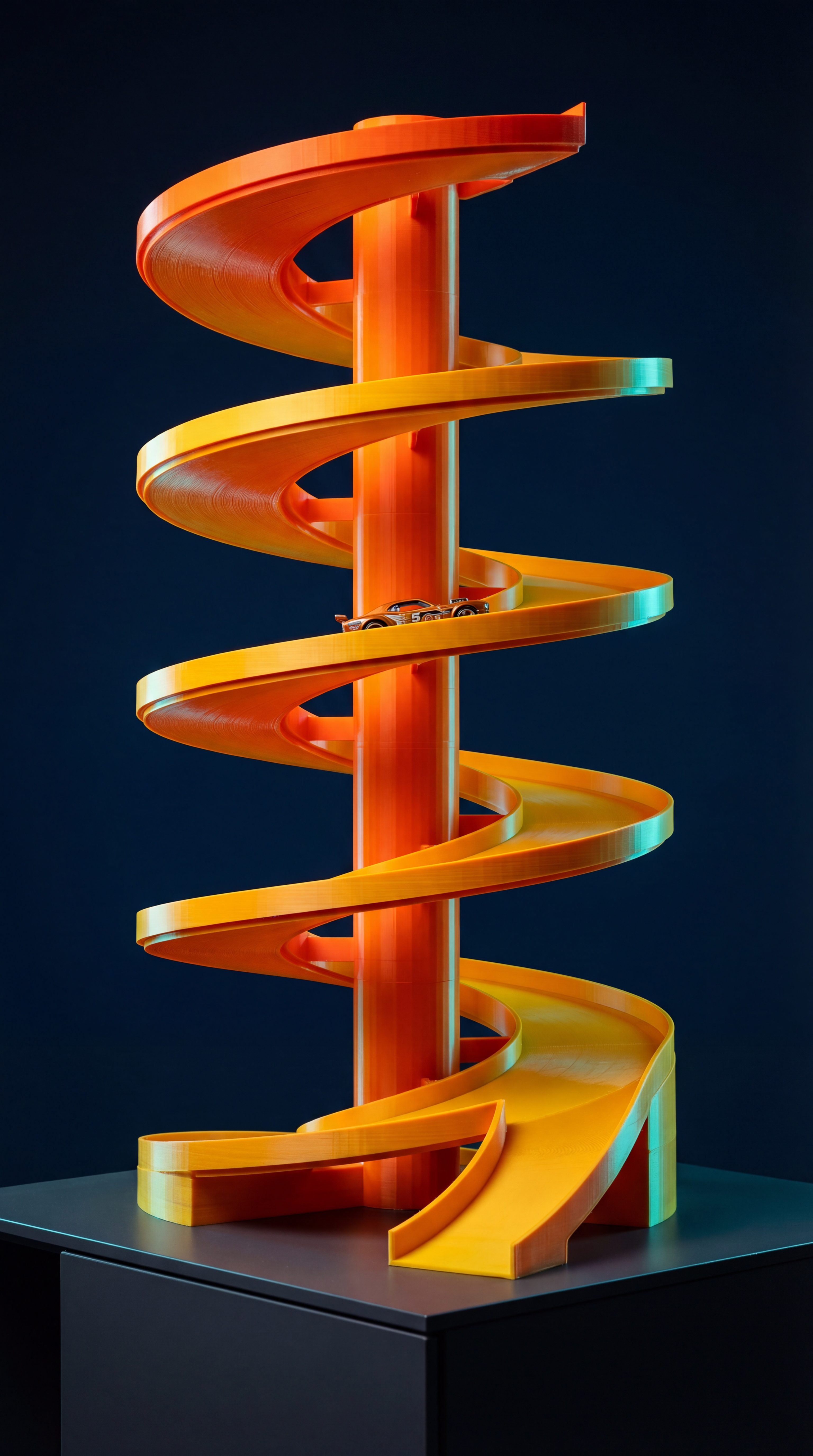 Spiral Marble Ramp